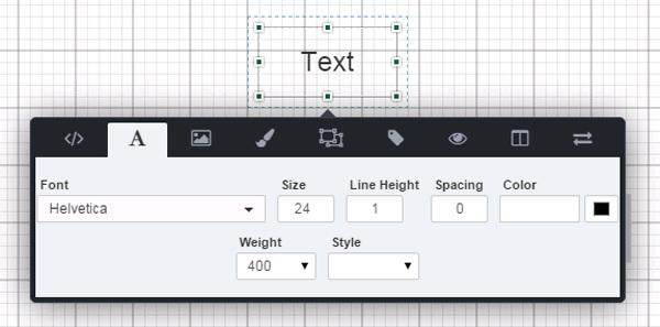 Here, you can style the box item with some basic setting Fill the box color with the color picker. Choose the type of border as well as its width and color.