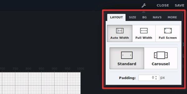appearing that allows you to change your slider's configuration.