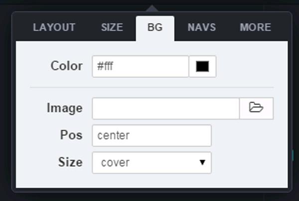 Slider size settings In this section you can change the default slider canvas size for 4 device profiles: Desktop, Laptop, Tablet and Mobile.