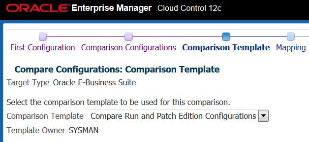 Tracking configuration changes introduced by a patch Configuration comparison capabilities of Enterprise Manager can help you get the details of configuration changes introduced by patching.