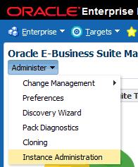 Plug-in" deployed before starting Oracle E-Business Suite Instance Administration.