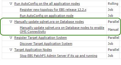 Note: If "Custom Commands for Database Cloning" is used, then the target Oracle Application needs to be discovered manually.