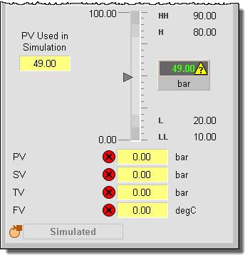 HART Analog Input (P_AInHART) Chapter 3 Table 18 - Alarms Alarm Name P_Alarm Name P_Gate Name Description Low PV Lo LoGate Raised when the analog PV is below the Low threshold.