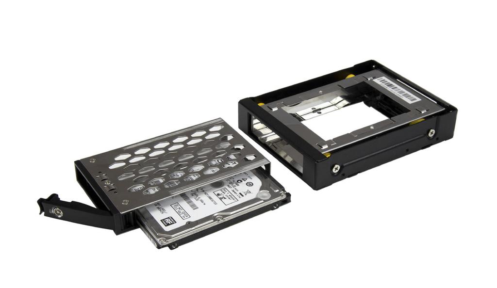 Application photo Mobile rack Drive tray Drive (not included) Package contents 1 x mobile rack 1 x drive