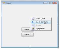 Lock the Controls When controls are in desired location, lock them in place Unlock controls by clicking again on Lock Controls on the context menu Right-click on the form and select Lock Controls A