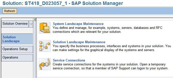41 8.1 Setup steps in SAP Solution Manager In SAP Solution Manager, the Business Process Monitoring consists of the so-called BPMon Setup Session and the actual monitoring for a Solution.