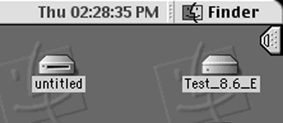 When the camera is properly connected to the computer, a drive icon,