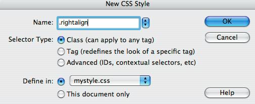 Make sure is the tag is selected at the bottom of the document window (see example on the right). 2.