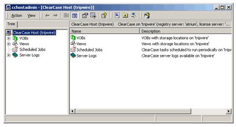 mail) and opened by any workstation on which ClearCase 4.0 and MMC are installed. Because it was saved in user mode, the user cannot change the console configuration in any way.