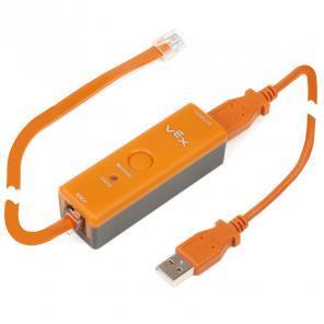 Programming options USB Cable: Programs can be downloaded from the PC to Cortex directly with the USB Programming Cable.