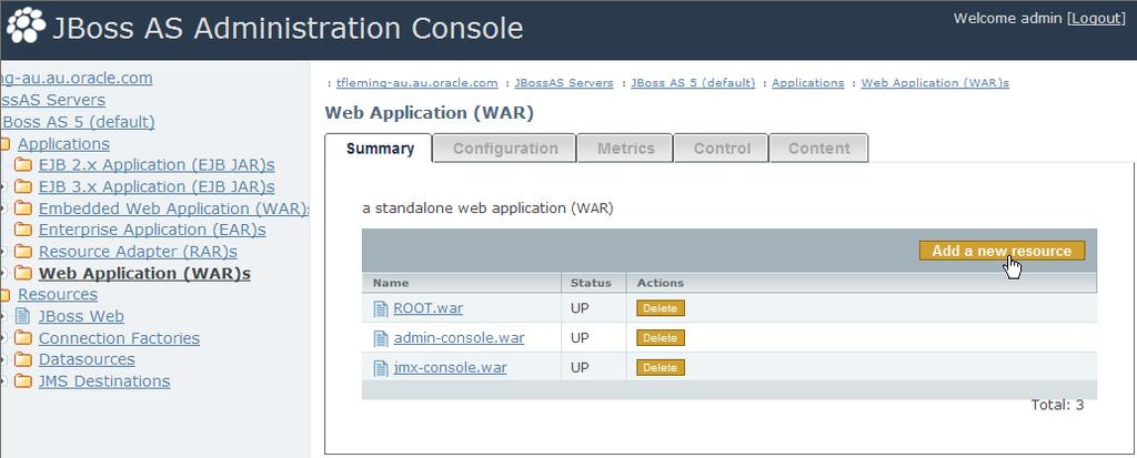Deploy Oracle Web Determinations for Java on JBoss These instructions assume JBoss is already installed and running on a Windows-based machine.