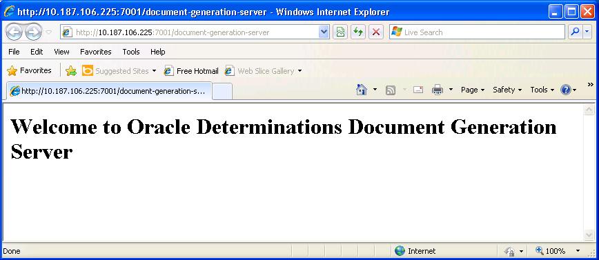 Click on the Testing tab on the presented Settings for document-generation-server page. 3.