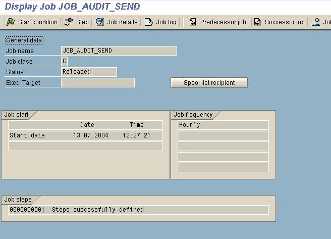 8. Schedule a background job in the receiver system to periodically send the audit