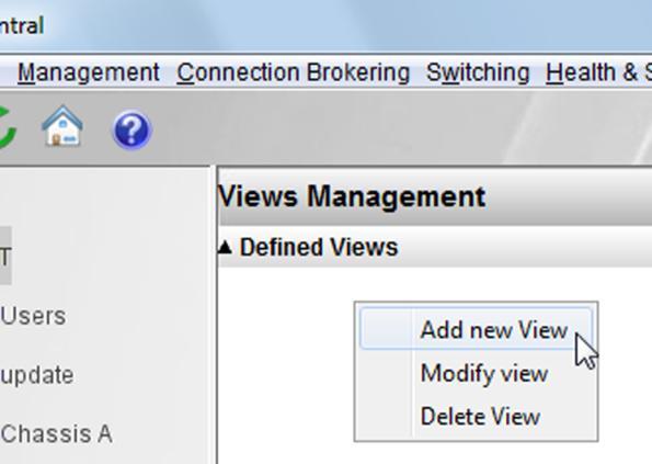 Creating Custom Views in Sentral Figure 18. Right-click and select Add new View 3. Give the view a name in the View Name field. 4.