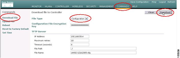 Wireless LAN Controller Maintenance Figure 93 WCS Configuration Download to WLC Step 7 The WLC will reboot after it successfully loads the configuration.