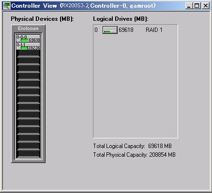 Integrated Mirroring SAS User's Guide 3 Check if the logical drive icon is displayed in the [Logical Drives] field in the [Controller View] window.