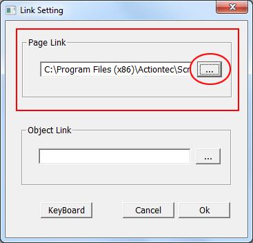 Hyperlink Clicking Hyperlink generates the Link Setting window. Use this window to add links to audio files (supported files:.mp3,.wav, or.