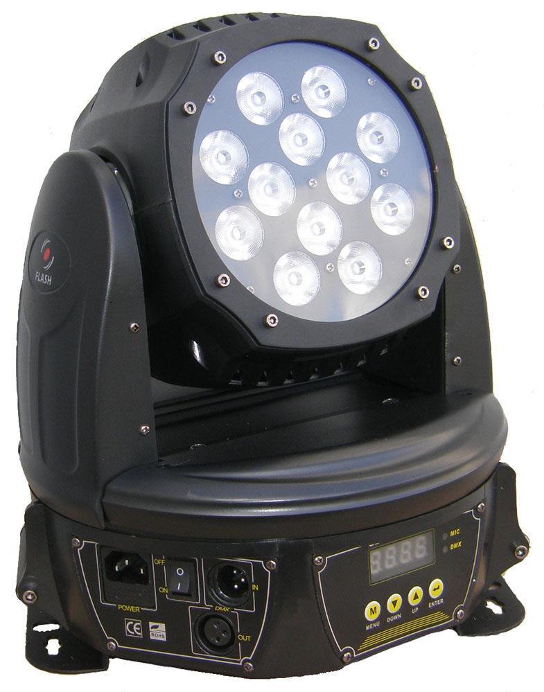 LED MOVING HEAD ZOOM 144W WASH 4in1