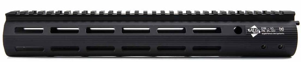 ERGONOMIC MODULAR RAIL EMR V3 M-LOK Like the V2, the V3 M-LOK support allows the user to mount an array of third party accessories and customize their weapon platform to suit their needs.