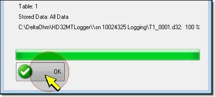 The file concerning the downloaded data will be listed in the Logging folder