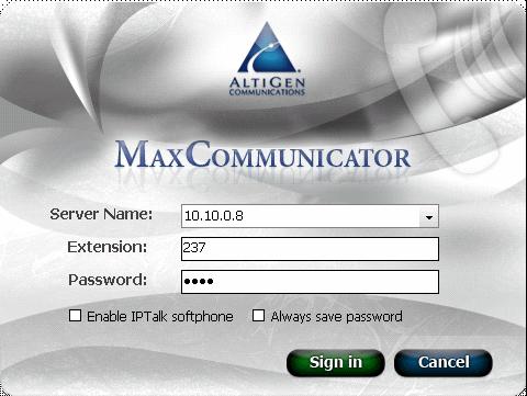 Getting Started C HAPTER 3 Start MaxCommunicator from the Microsoft Windows Start menu, by choosing Start > All Programs > MaxCommunicator > MaxCommunicator.