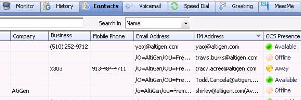 E-mail a contact Click a contact s e-mail address to open Outlook, where you can send an e-mail to the contact.