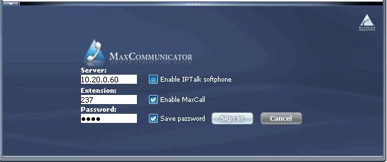 Using MaxCommunicator in Office Communicator To use MaxCommunicator within Office Communicator, launch Office Communicator.