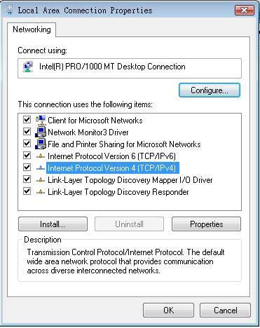 Appendix C Setting Up Your Computer s IP Address 6 Select Internet