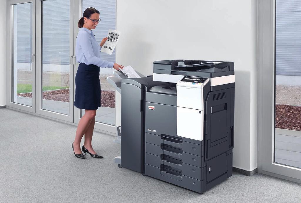 Tailored for user-friendliness In contrast to many multifunctional office systems on the market, the ineo+ 227 is easy to operate.