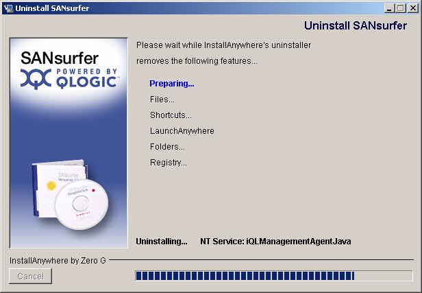 A 5 Installing ANsurfer FC HBA Manager Uninstalling ANsurfer ANsurfer ici Linux Agent Help For a olaris PARC/x86 system: ANsurfer FC HBA Manager ANsurfer ici HBA Manager ANsurfer witch Manager GUI