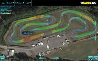 Step 17. Remote Viewing of Live Data Optional Racepak Cloud Service Continued In addition to viewing live timing data, remote viewers may also view data in a graphical / map format 1.