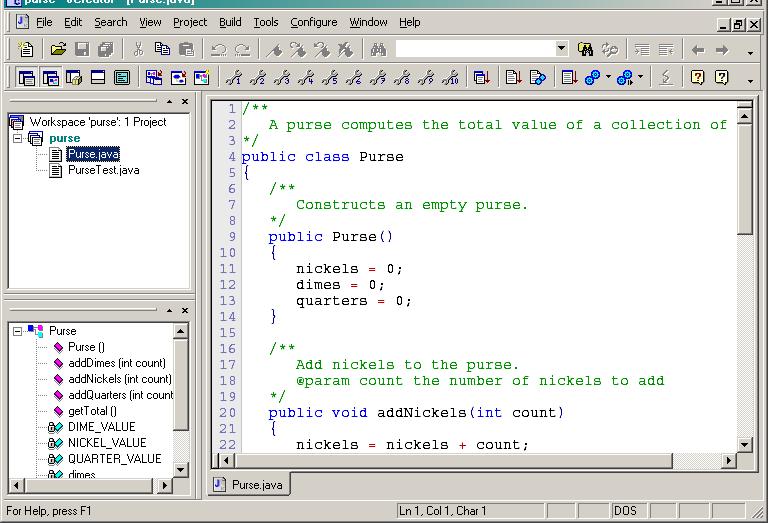 4 of 12 9/29/2005 2:31 PM Starting a new program If you write a program from scratch, then you can start your work in JCreator.