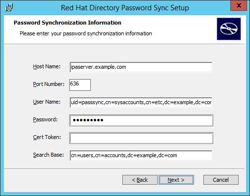 CHAPTER 6. SYNCHRONIZING ACTIVE DIRECTORY AND IDENTITY MANAGEMENT USERS Hit Next, then Finish to install Password Synchronization. 5.