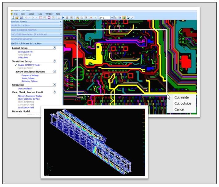 Power SI 3D FEM PowerSI 3D FEM provides full-wave solver capability inside PowerSI for accurate analysis of complex 3D structures.