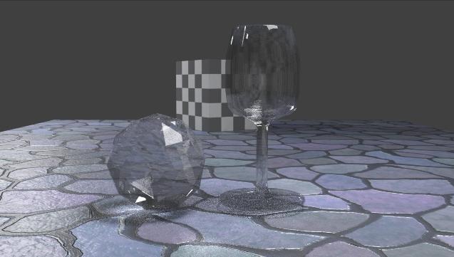 Texture Displacement and Polished Metal: This example demonstrates two shading examples.