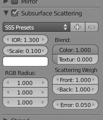 Specular: Specular settings control the glossiness of the object (is it flat or shiny?) You will see a color sample, calculation model and ramp as in Diffuse.