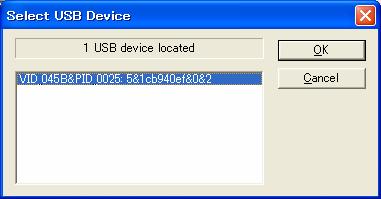Renesas Flash Programmer CHAPTER 6 FUNCTION DETAILS (BASIC MODE) - RX - (3) When USB Direct is selected, the [Select USB Device] dialog box is displayed.