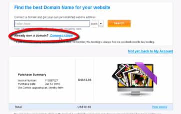 27)Click Connect it Now to connect your domain.