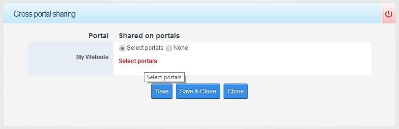 9.1. CROSS PORTAL SHARING Here you can allow content sharing in EasyDNNgallery with other DNN portals in the same DNN installation. 9.2.