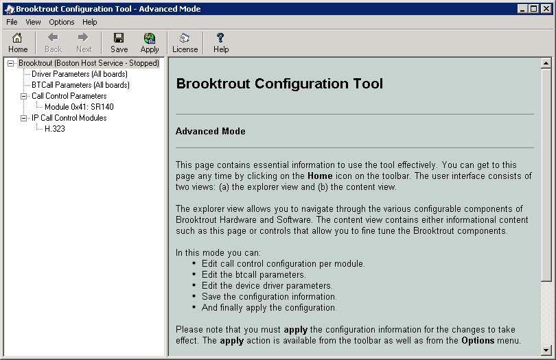 Choose H323 and click OK. The following SR140 configuration tool window is displayed.