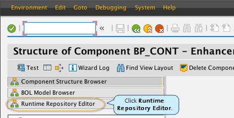 Runtime Repository Editor. 2.