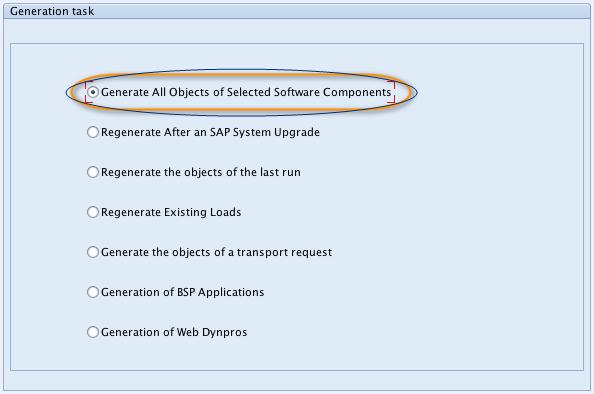 3. In the SAP Load Generator window, click Continue. 4.