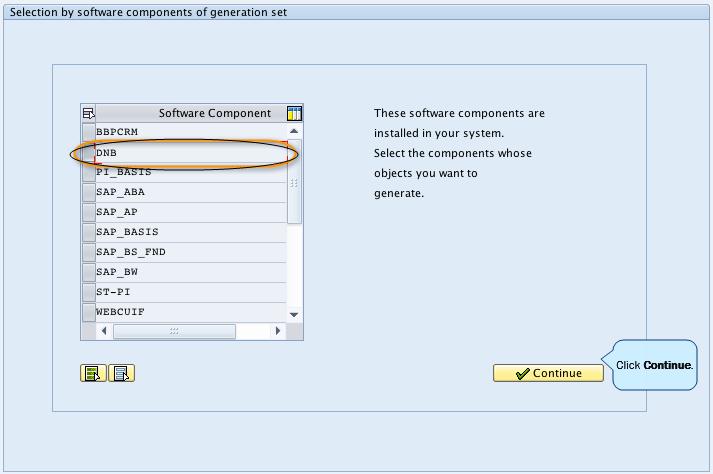 5. In the SAP Load Generator window, Select of Server for Parallel Generation Server list, select the