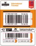 International Business Tracked only information Checklist for manual postings 1. Apply Tracked barcode label (P6522) to each item. 2.