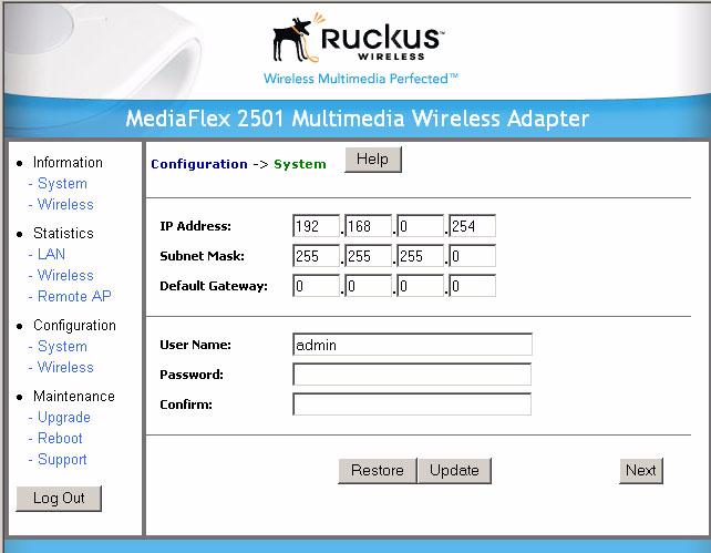 Configuring the MF2501 Adapter Configuring the MF2501 Adapter This section describes the tasks and screens used to customize the MF2501 Adapter configuration to run on your wireless network.