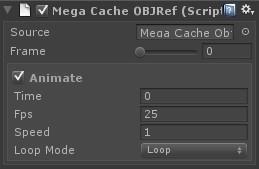 MegaCache Obj Ref The OJB Ref system allows you to make use of the object cache data that is already being used by a Cache object in the scene, this allows to to have multiple copies of the animated