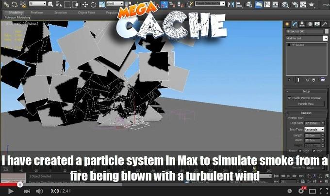 MegaCache Particle Legacy The MegaCache Particle system allows you export particle systems from 3d packages and import them into Unity, you can control the scale, speed and emit rate of the system as
