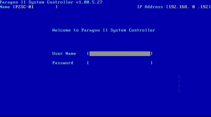 4 PARAGON II SYSTEM CONTROLLER Further Configuration and Administration Note: This section only applies if you are accessing the local admin interface for