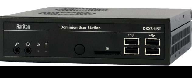 DKX3-116 DKX3-108 DOMINION KX III USER STATION Standalone appliance for high performance IP access to servers connected to Dominion KX III switches.