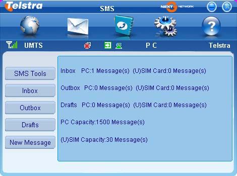 SMS Interface Click the SMS